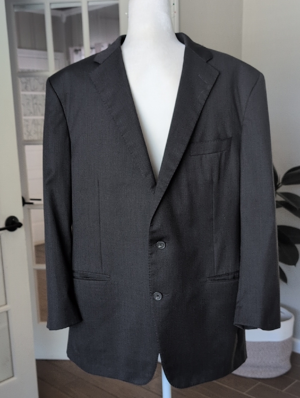 Samuelsohn Gable Classic Men's Black Blazer - Unbranded